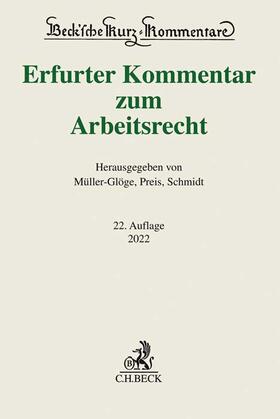 Müller-Glöge / Preis / Schmidt | Erfurter Kommentar zum Arbeitsrecht | Buch | sack.de