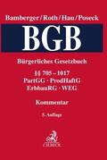 Bamberger / Roth / Hau |  Bürgerliches Gesetzbuch  Band 3: §§ 705-1017, PartGG, ProdHaftG, ErbbauRG, WEG | Buch |  Sack Fachmedien