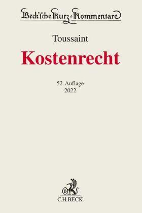 Toussaint | Kostenrecht: KostR | Buch | sack.de