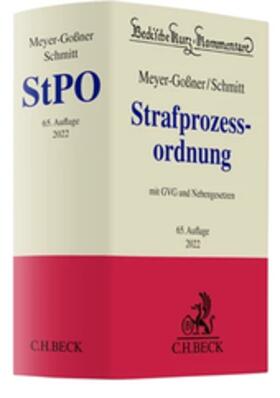 Meyer-Goßner / Schmitt | Strafprozessordnung: StPO | Buch | sack.de