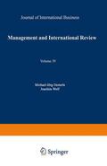 Wolf / Oesterle |  Management International Review | Buch |  Sack Fachmedien