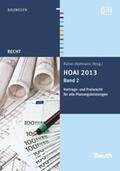 Hartmann |  HOAI 2013 | Buch |  Sack Fachmedien