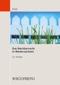 Rass |  Das Nachbarrecht in Niedersachsen | Buch |  Sack Fachmedien