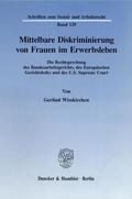 Wisskirchen |  Mittelbare Diskriminierung von Frauen im Erwerbsleben. | Buch |  Sack Fachmedien