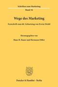 Bauer / Diller |  Wege des Marketing. | Buch |  Sack Fachmedien