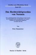 Baumeister |  Das Rechtswidrigwerden von Normen. | Buch |  Sack Fachmedien