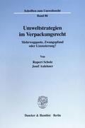 Scholz / Aulehner |  Umweltstrategien im Verpackungsrecht. | Buch |  Sack Fachmedien