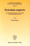 Bauer |  Bauer, M: Periculum emptoris | Buch |  Sack Fachmedien