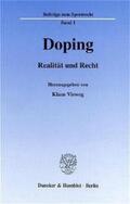 Vieweg |  Doping. | Buch |  Sack Fachmedien