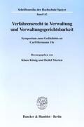 König / Merten |  Verfahrensrecht in Verwaltung und Verwaltungsgerichtsbarkeit. | Buch |  Sack Fachmedien