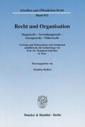 Ruffert |  Recht und Organisation | Buch |  Sack Fachmedien