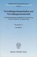 Ziekow |  Verwaltungswissenschaften und Verwaltungswissenschaft. | Buch |  Sack Fachmedien