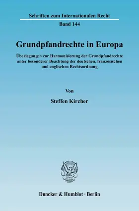 Kircher |  Grundpfandrechte in Europa. | Buch |  Sack Fachmedien