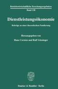 Corsten / Gössinger |  Dienstleistungsökonomie | Buch |  Sack Fachmedien
