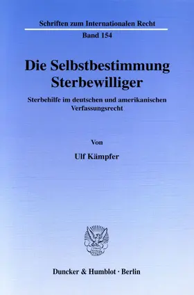 Kämpfer |  Die Selbstbestimmung Sterbewilliger | Buch |  Sack Fachmedien