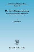 Ernst |  Die Verwaltungserklärung | Buch |  Sack Fachmedien