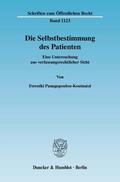 Panagopoulou-Koutnatzi |  Die Selbstbestimmung des Patienten | Buch |  Sack Fachmedien