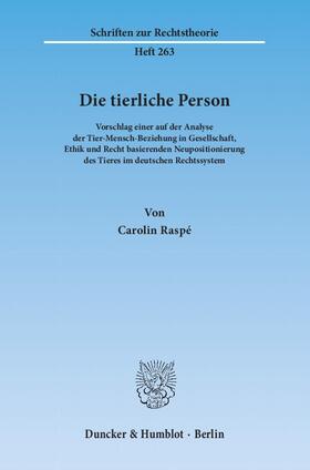Raspé | Die tierliche Person | Buch | sack.de