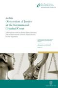 Caba |  Obstruction of Justice at the International Criminal Court. | Buch |  Sack Fachmedien