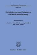 Adrian / Zwickel / Evert |  Digitalisierung von Zivilprozess und Rechtsdurchsetzung. | Buch |  Sack Fachmedien