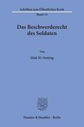 Oetting |  Das Beschwerderecht des Soldaten. | eBook | Sack Fachmedien