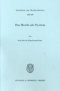 Peine |  Das Recht als System. | eBook | Sack Fachmedien