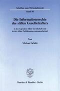 Schlitt |  Die Informationsrechte des stillen Gesellschafters | eBook | Sack Fachmedien