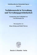 König / Merten |  Verfahrensrecht in Verwaltung und Verwaltungsgerichtsbarkeit | eBook | Sack Fachmedien