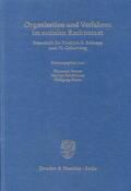 Butzer / Meyer / Kaltenborn |  Organisation und Verfahren im sozialen Rechtsstaat | eBook | Sack Fachmedien