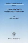 Gersdorf |  Parlamentsfernsehen des Deutschen Bundestages | eBook | Sack Fachmedien