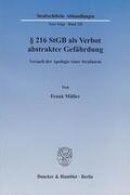 Müller |  § 216 StGB als Verbot abstrakter Gefährdung | eBook | Sack Fachmedien