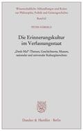 Häberle |  Die Erinnerungskultur im Verfassungsstaat | eBook | Sack Fachmedien