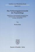 Bohn |  Das Verfassungsprozessrecht der Popularklage | eBook | Sack Fachmedien
