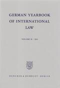 Odendahl / Matz-Lück |  German Yearbook of International Law / Jahrbuch für Internationales Recht | eBook | Sack Fachmedien