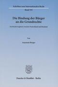 Berger |  Die Bindung der Bürger an die Grundrechte | eBook | Sack Fachmedien