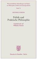 Meier |  Politik und Praktische Philosophie | eBook | Sack Fachmedien