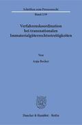 Becker |  Verfahrenskoordination bei transnationalen Immaterialgüterrechtsstreitigkeiten | eBook | Sack Fachmedien