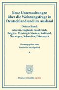  Neue Untersuchungen über die Wohnungsfrage in Deutschland und im Ausland. | eBook | Sack Fachmedien