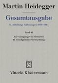 Heidegger / Friedrich |  Heidegger: GA Abt. 2/46 Auslegung Nietzsche | Buch |  Sack Fachmedien