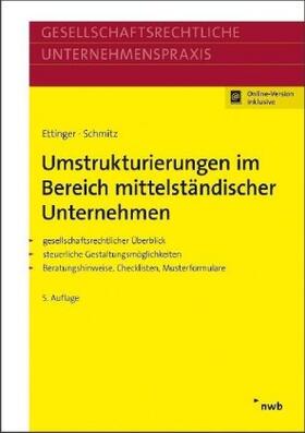 Ettinger / Schmitz | Umstrukturierungen im Bereich mittelständischer Unternehmen | Buch | sack.de