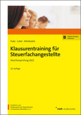 Puke / Lohel / Mönkediek | Klausurentraining für Steuerfachangestellte | Online-Buch | sack.de