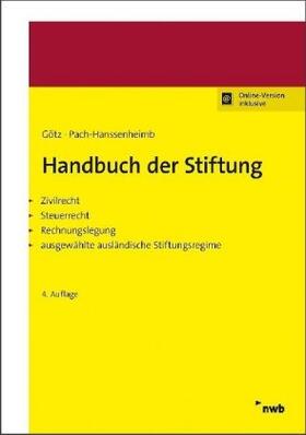 Götz / Pach-Hanssenheimb | Handbuch der Stiftung | Medienkombination | sack.de