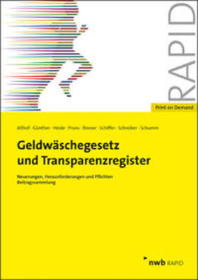 Althof / Günther / Heide | Geldwäschegesetz und Transparenzregister | Buch | sack.de