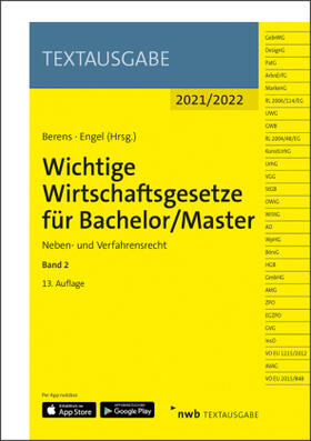 Berens / Engel | Wichtige Wirtschaftsgesetze für Bachelor/Master, Band 2 | Buch | sack.de