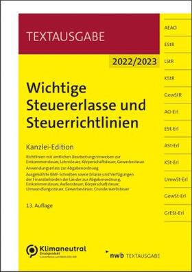 Wichtige Steuererlasse und Steuerrichtlinien | Medienkombination | sack.de
