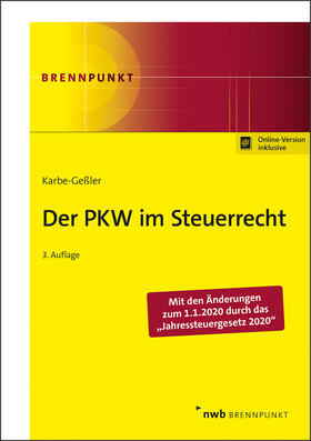 Karbe-Geßler | Der PKW im Steuerrecht | Online-Buch | sack.de