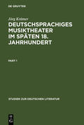 Krämer |  Deutschsprachiges Musiktheater im späten 18. Jahrhundert | Buch |  Sack Fachmedien