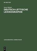 Balode |  Deutsch-lettische Lexikographie | Buch |  Sack Fachmedien