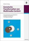 Herzog |  Generische Transformation von Multimedia-Content | eBook | Sack Fachmedien