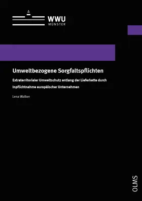 Walker |  Umweltbezogene Sorgfaltspflichten | Buch |  Sack Fachmedien